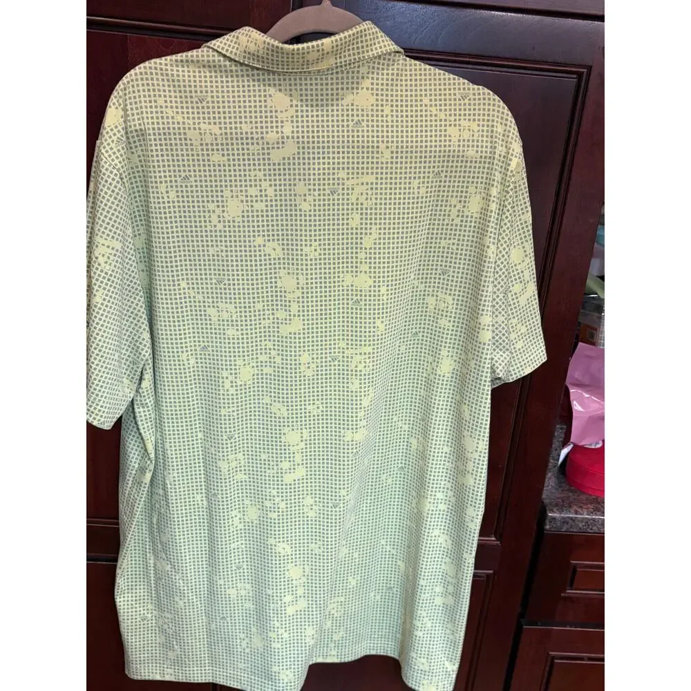 Adidas Primegreen Night Camo Print Golf Polo Size XL